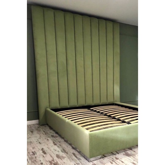 Headboard Panel/ Wallpaper 3D foam/ Senderan kasur persegi panjang Kain Bludru Motif Brompton Uk. 60