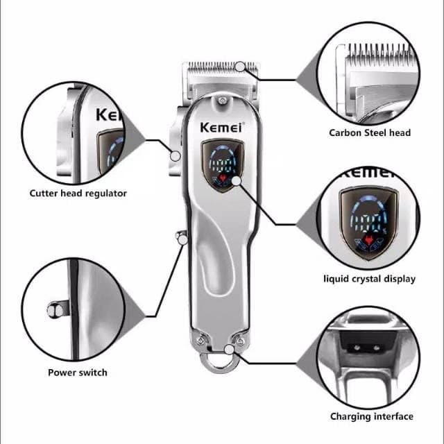 kemei hair trimmer KM-2010 cordless Professional USB charging