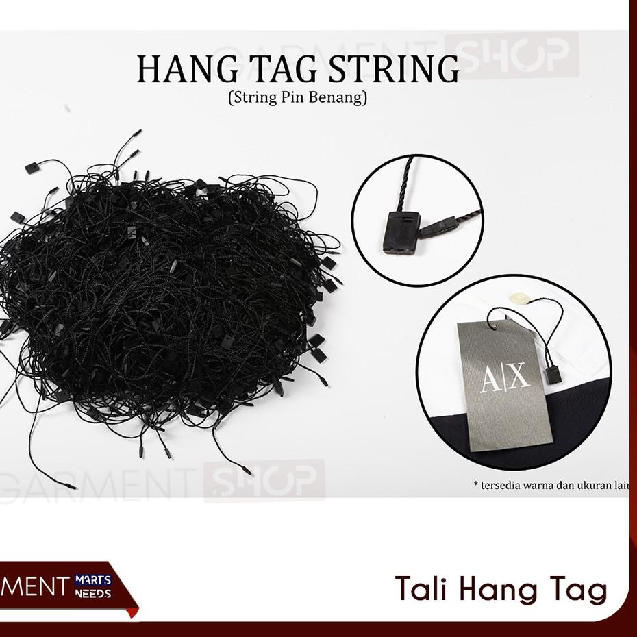 

New! Hang Tag String Hitam / Tali Hang Tag Hitam 1000pcs