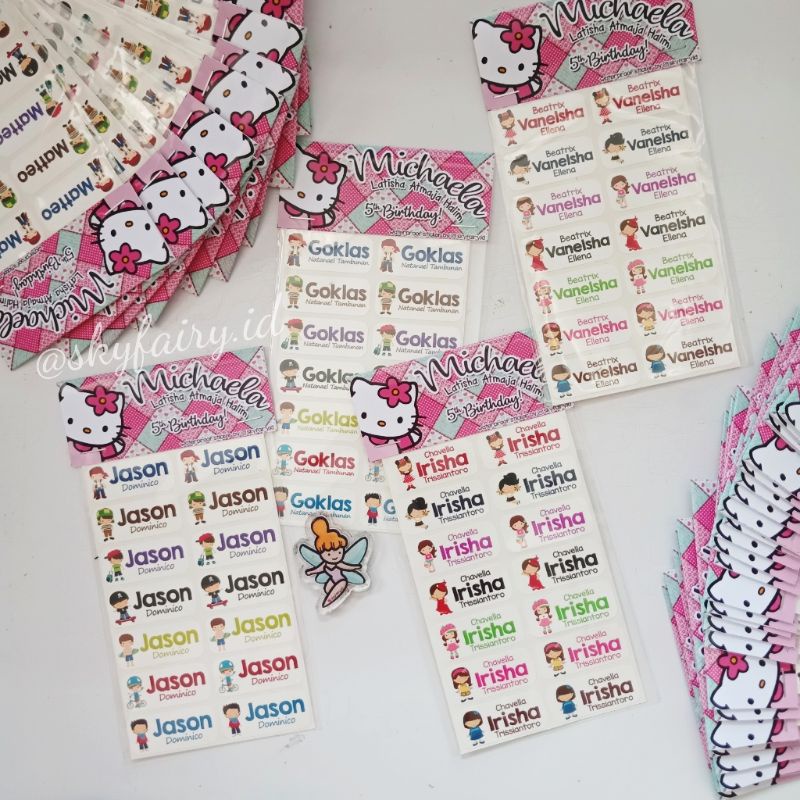 

Stiker Souvenir Waterproof (buat isian goodie bag/hampers)