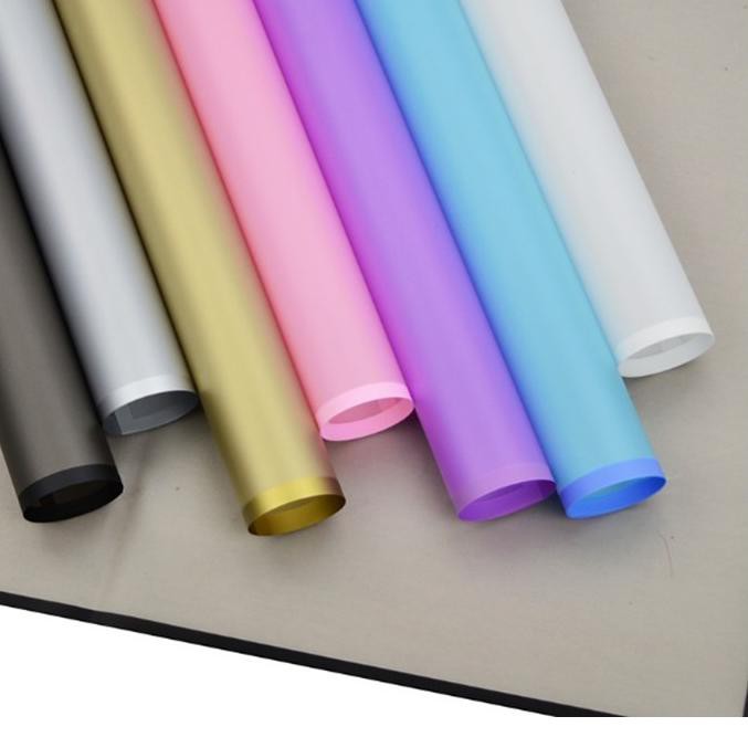 

★ PH6 Kertas Bunga Wrapping Paper (LEMBARAN ; 60x60cm) - Colored Frame Cellophane ✹ ☠