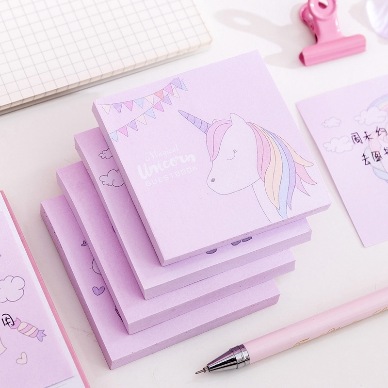 

Sticky Notes Pinky Unicorn / Memo Sticky Noted Model Korea untuk Hadiah Pelajar / Sekolah