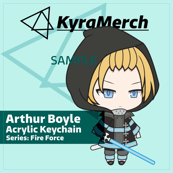 Keychain Anime Fire Force Arthur Boyle
 | KyraMerch Anime Fanmerch Dealer