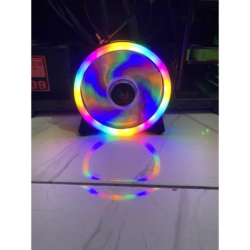 XBT Thunder RGB Auto Fan Casing 12CM Double RING LED - Fan Case XB-112