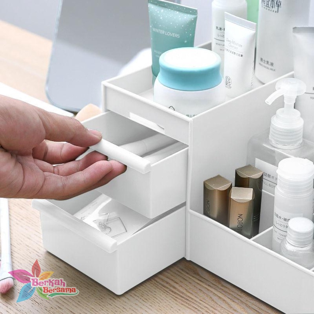 RT18 Rak Kosmetik Kotak Penyimpanan Make up Storage box tempat Skincare laci mini SERBAGUNA BB5969