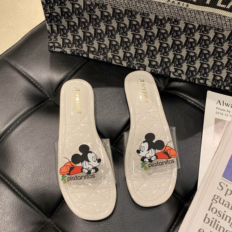 IDN 08 SANDAL WANITA FLIP FLOP MICKEY