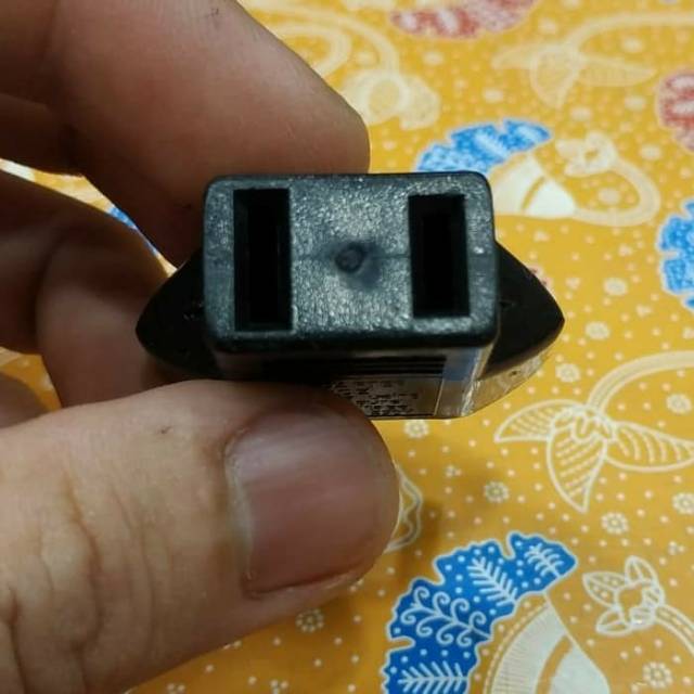 sambungan kepala charger xiaomi gepeng ke bulat over steker adaptor