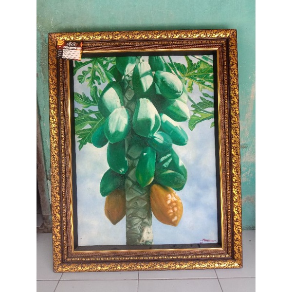 hiasan dinding lukisan kanvas dari cat minyak