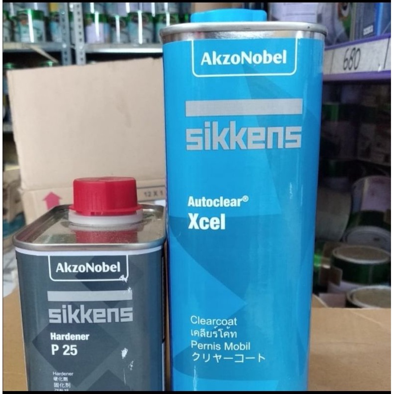 CLEAR COAT SIKKENS XCEL AUTO CLEAR 1.L HARDENER P25 0.5L