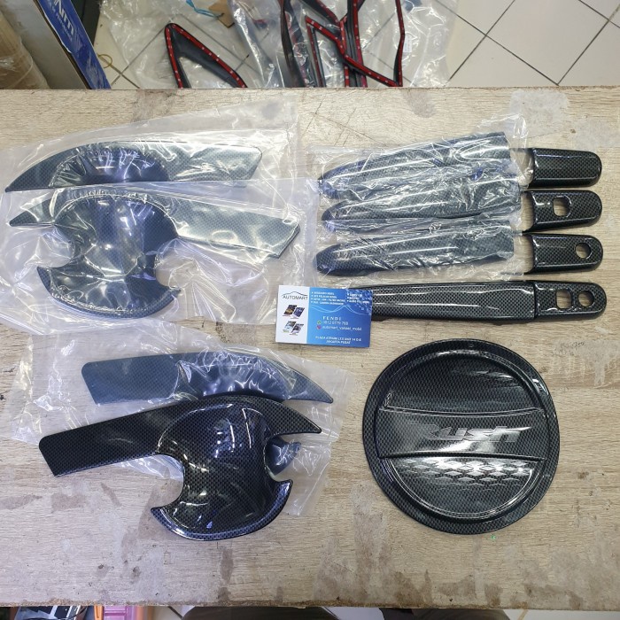 Garnish Lampu Handle Outer Tank Cover Carbon Rush 2018 2019 2020 2021