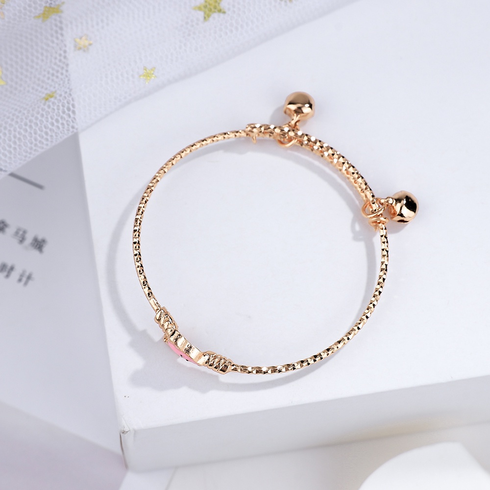 set perhiasan anak titanium anti karat kalung fashion korea anting cincin gelang wanita korea D438