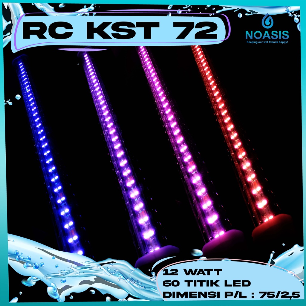 LAMPU LED ARWANA RECENT RC-KST-72 KST 72 TANNING AROWANA 4 Mode 12 W