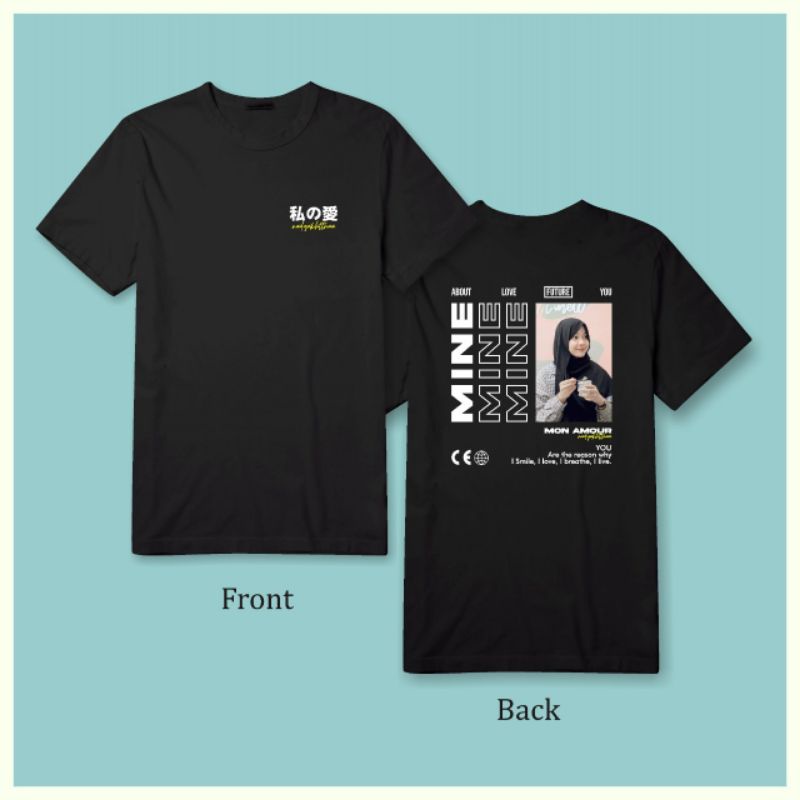Kaos Kostum Desain  Aesthetic Viral Couple Pasangan Custom Baju dan Nama