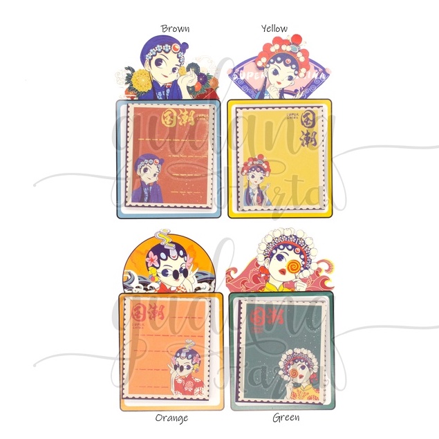 Sticky Notes Peking Opera Notes Cewek Jepang DIY Scrapbook GH 301452