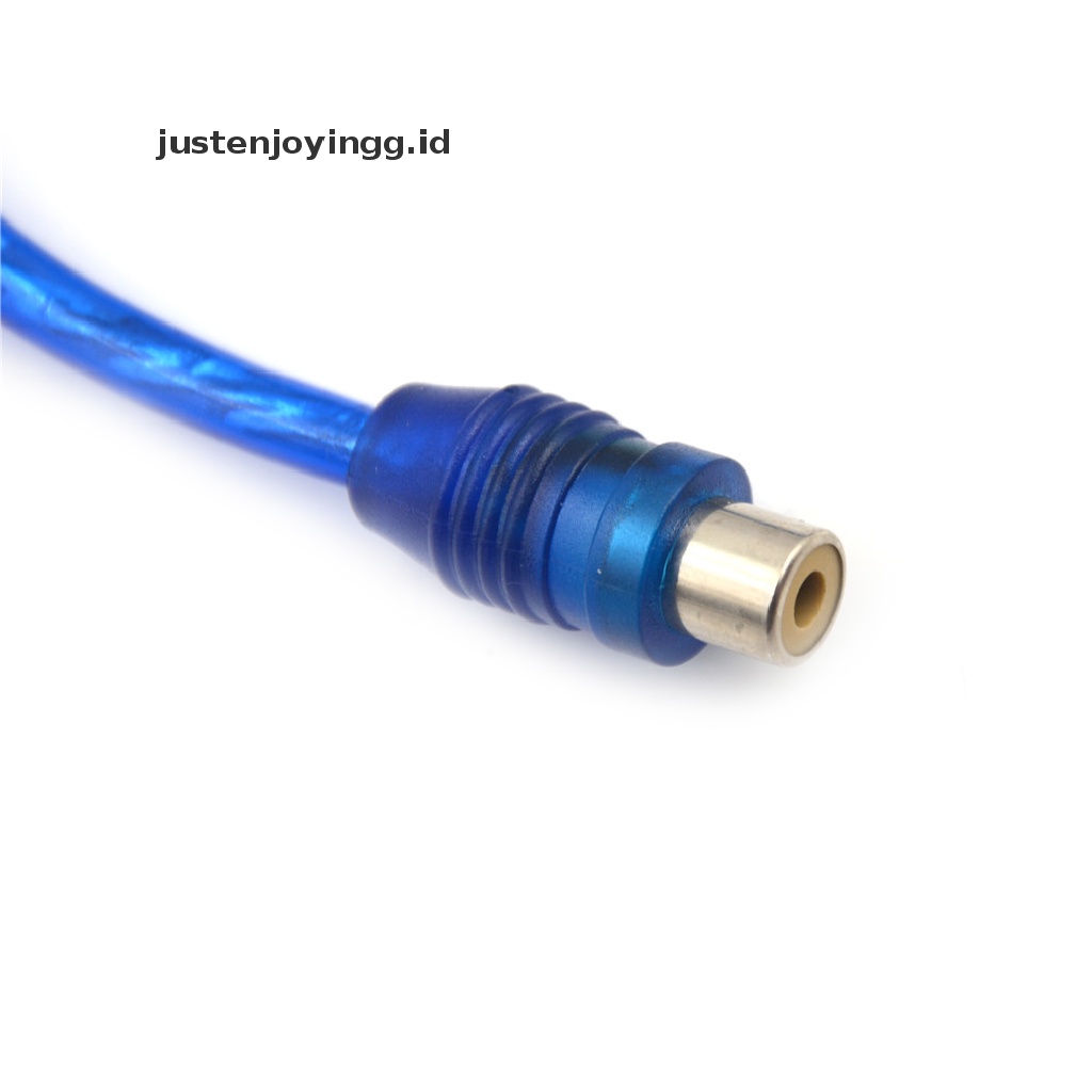 // justenjoyingg.id // 1 RCA Female To 2 Male Splitter Stereo Audio Y Adapter Cable Wire Connector  ~