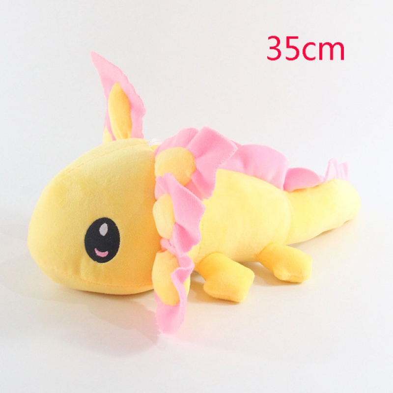 Mainan Boneka Stuffed Plush Kartun Axolotl 3 Warna 35cm Untuk Anak / Dewasa