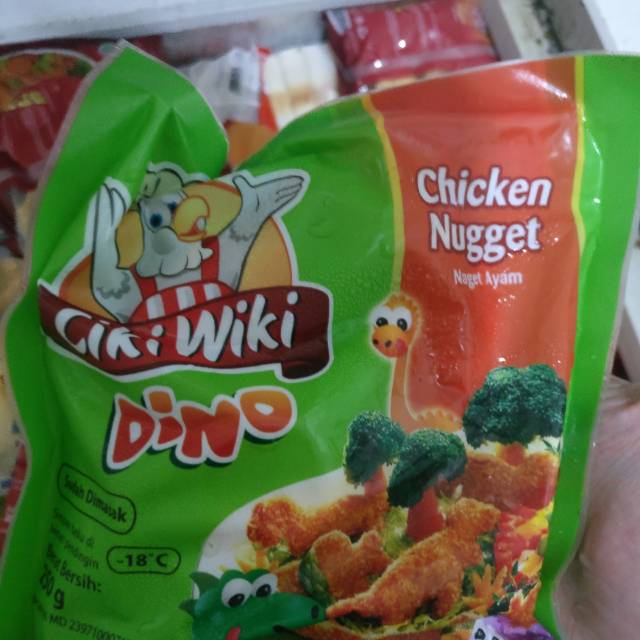 

Nugget cikiwiki bentuk dino 250 gram