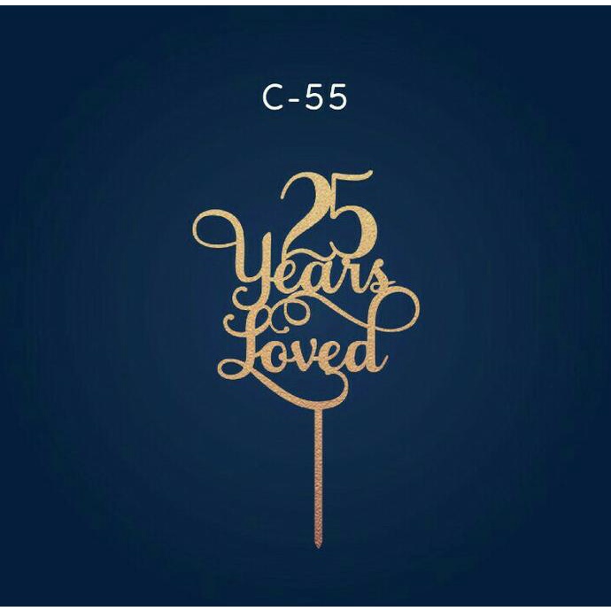 TOPPER KUE / CAKE TOPPER / ANNIVERSARY /WEDDING ANNIVERSARY HIASAN KUE helloto99