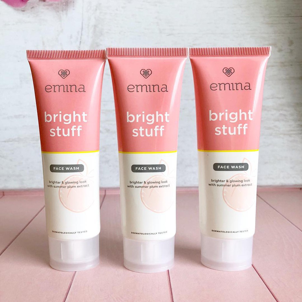 FACIAL WASH EMINA BRIGHT STUFF BPOM/ SABUN WAJAH BRIGHTENING EMINA