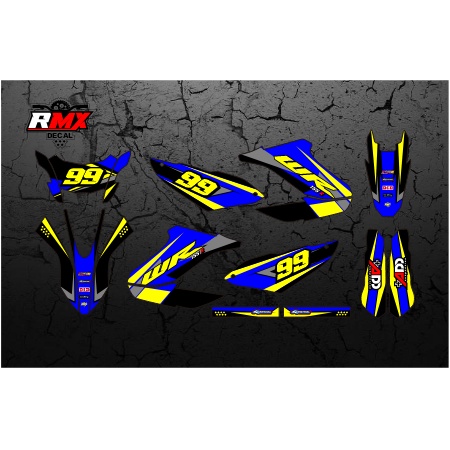 DECAL WR 155 R FULLBODY (008) DEKAL STIKER WR155 BIRU HITAM, MERAH, KUNING, HIJAU, BIRU TUA/MUDA, EM