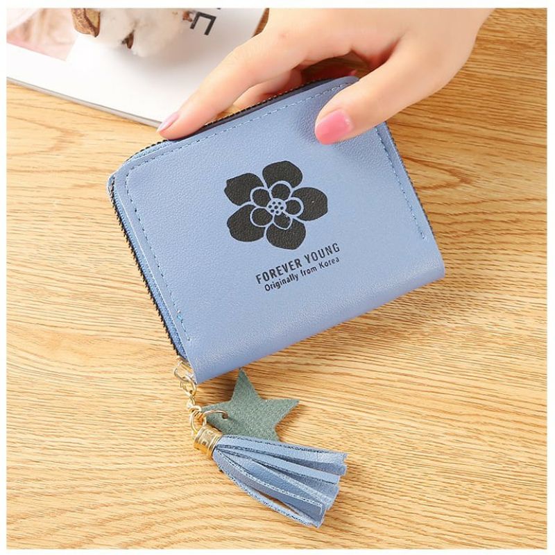 Arifirn D2202 - Dompet Lipat Wanita Motif Bunga
