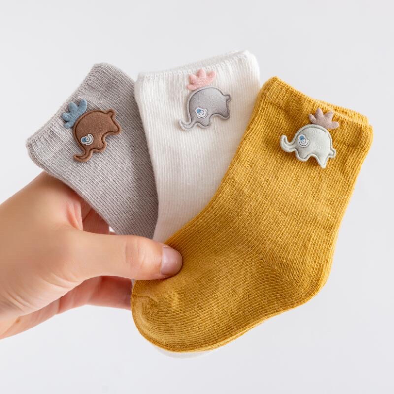 Kaos Kaki Anak Bayi Balita Polos Cute Import / Baby Kids Socks