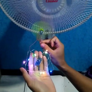 Lampu Dinamo Generator Listrik  Layangan Murah untuk Layangan Kecil Plus Step Up Lampu Kawat