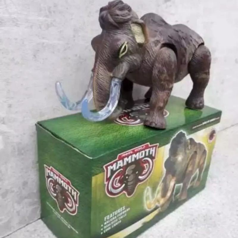 MAINAN ANAK ROBOT GAJAH MAMMOTH BATERAI