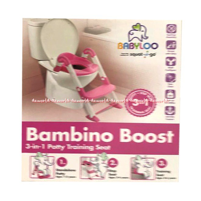 Babyloo Bambinoo Boost Potty Training Seat 3in1 Squat N Go Kids Toilet Training Untuk Anak Anak Baby Loo Bebylo