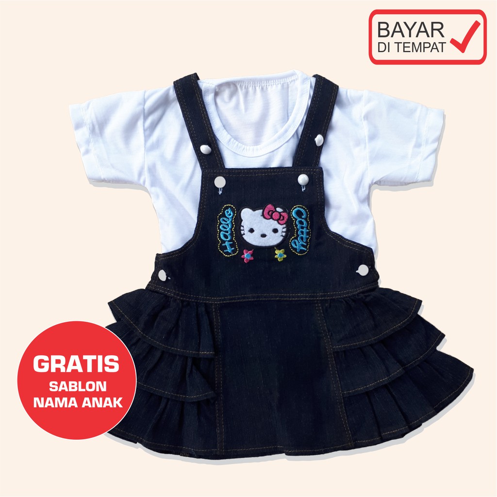 Baju Bayi Jumper Perempuan Levis Gratis Sablon Nama