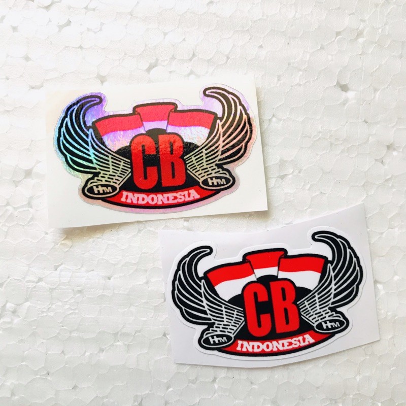 

Stiker CB Indonesia Hologram dan Orajet Cutting Laminasi Glossy Min. Order 20 ribu