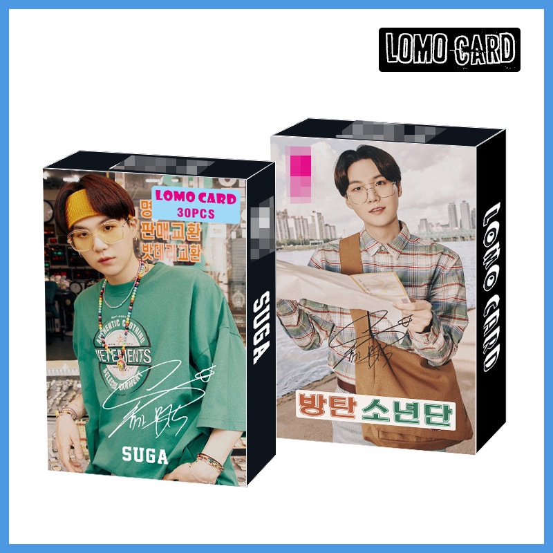 30pcs Kartu Pos Lomo Foto Kpop BTS JUNGKOOK Ukuran Kecil