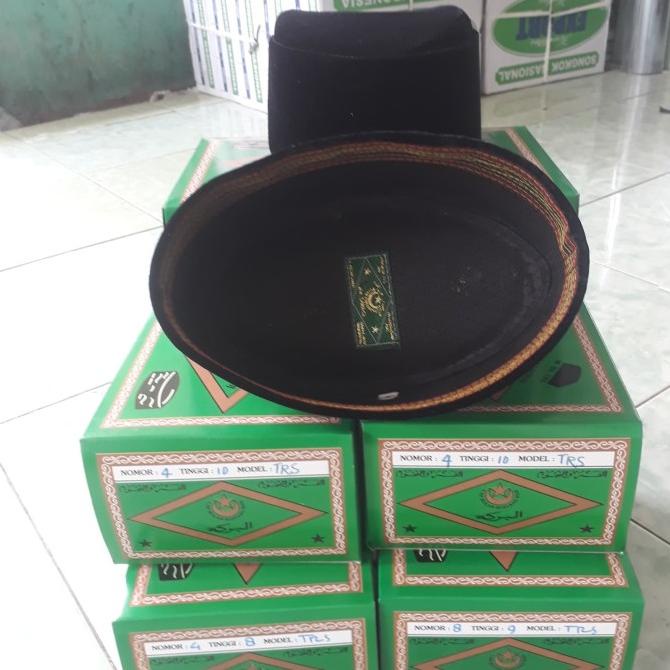 Peci Bulan Bintang Mas H. M Sanusi Susun Nonjol (NL) Hijau - Hitam