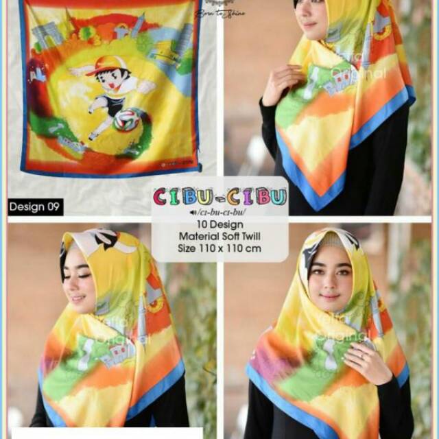 HIJAB SEGI EMPAT YEFFA CIBU - CIBU Q1-889