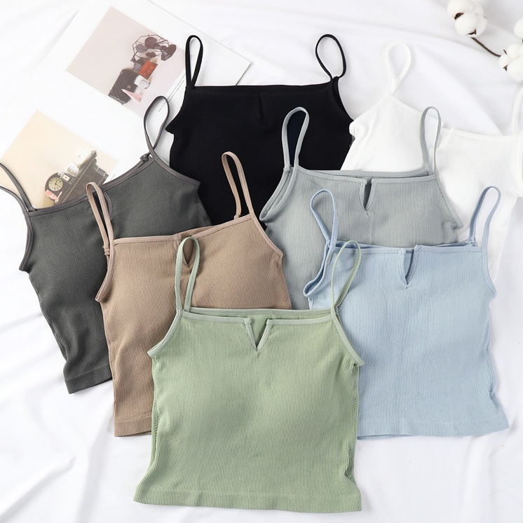 Honesty -193 Tanktop Bra Fashion Gym Bra Olahraga Wanita Tanpa Kawat Import