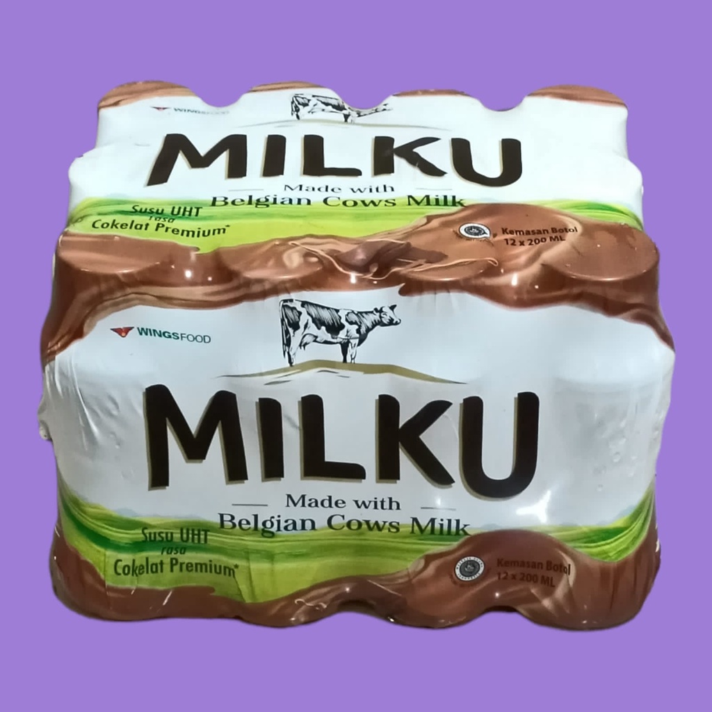 

Susu UHT Milku COklat Premium 200ml [12 botol/pack]