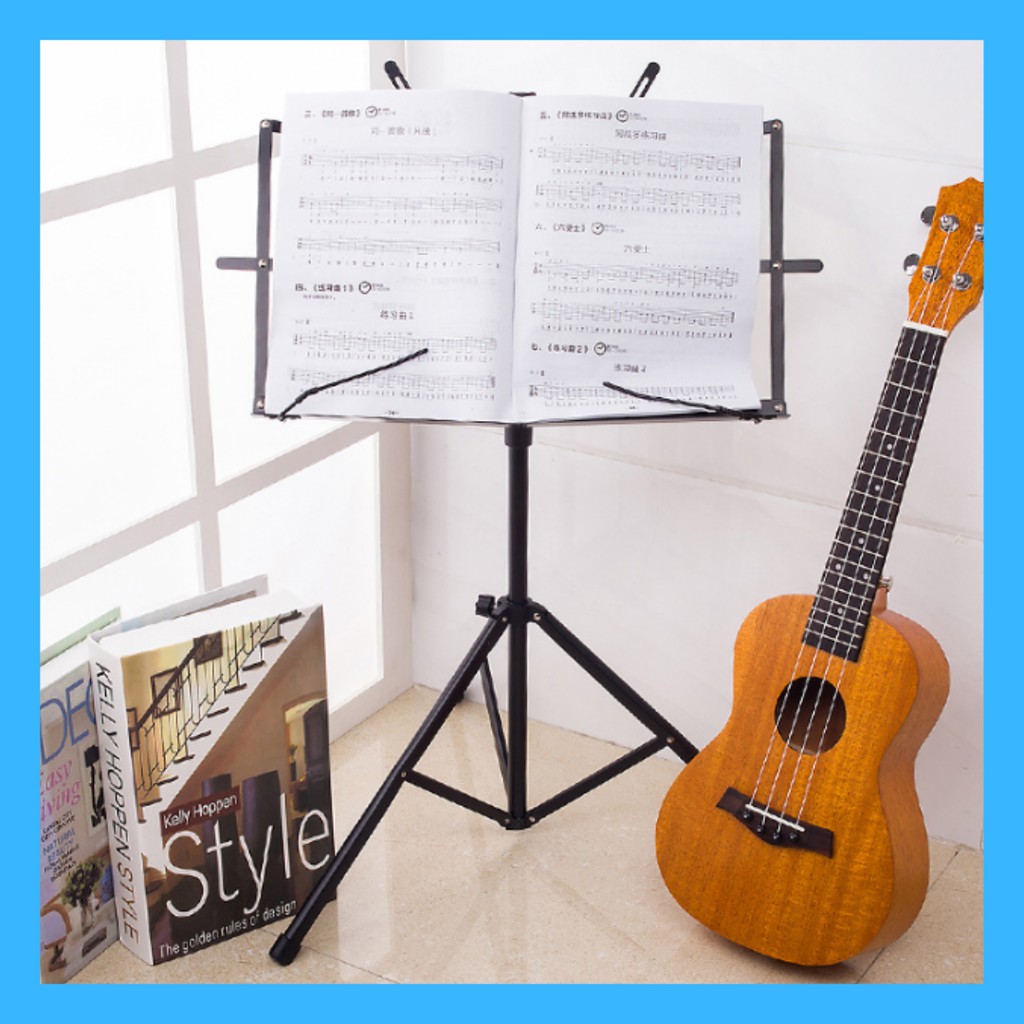 Stand Music Lipat RINGAN 135 CM Partitur BONUS Softcase | Sten Book Buku Dirijen Praktis Musik