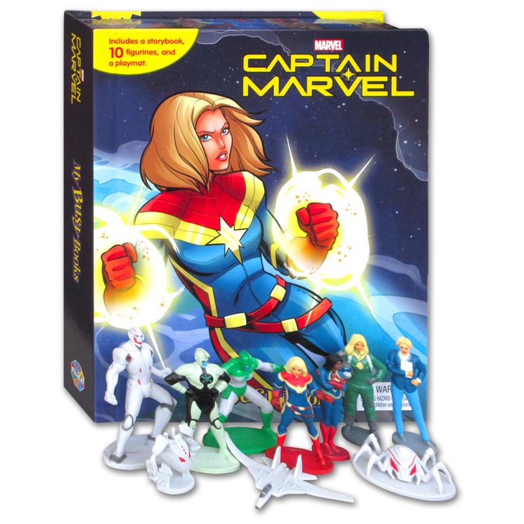 My Busy Book Marvel Captain Marvel includes a Storybook, 10 Toy Figurines and a Giant Playmat (WW)
