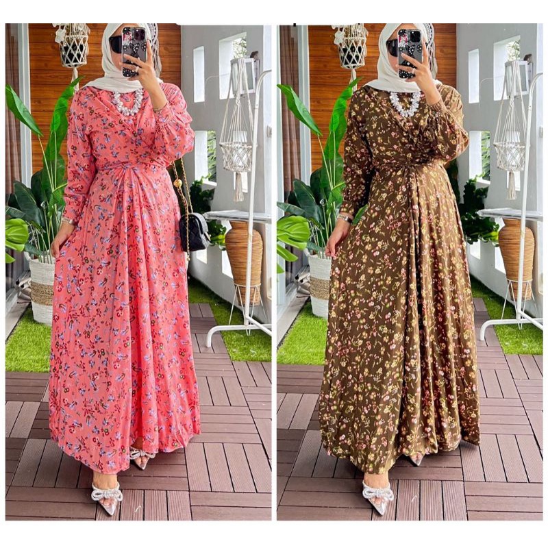 Gamis Rayon Terbaru / Gamis Rubiah Terbaru / Gamis Crinkle Terbaru / Gamis Jumbo Terbaru / Midi Dres