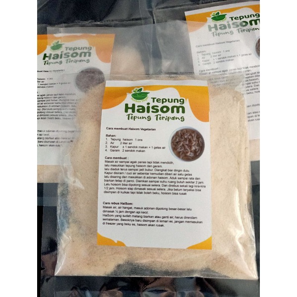 

Tepung Haisom 100gr /Kikil vegetarian