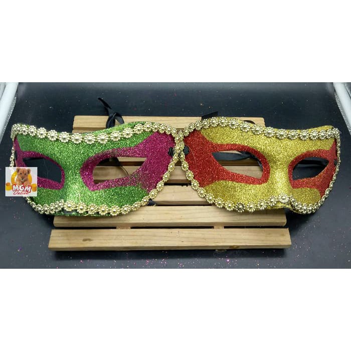 Topeng Glitter - Topeng Pesta - Party Mask glitter Topeng Putri malam