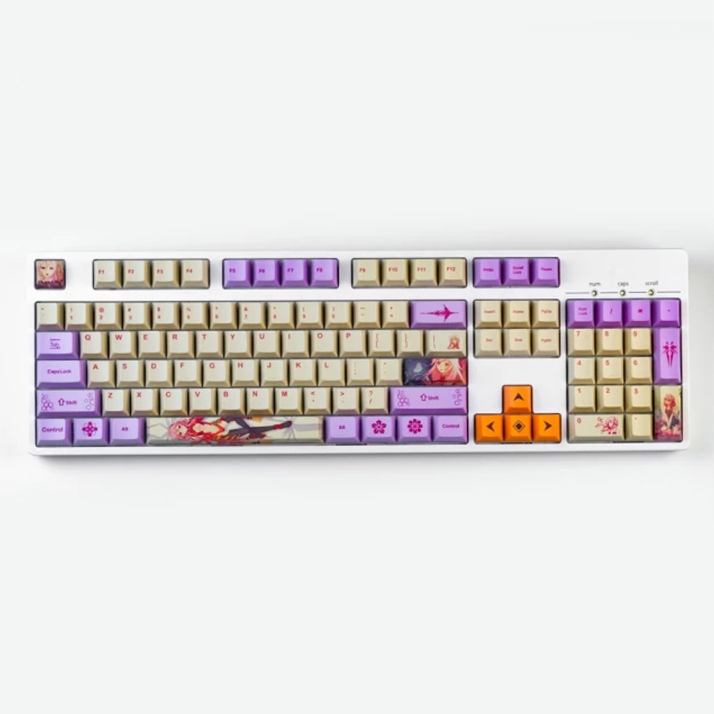 Guilty Crown Inori Yuzuriha PBT Dyesub 136 Set Keycaps Cherry Profile