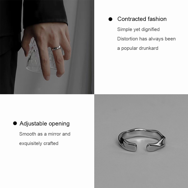 Cincin Mobius Gaya Simple Untuk Pria Dan Wanita