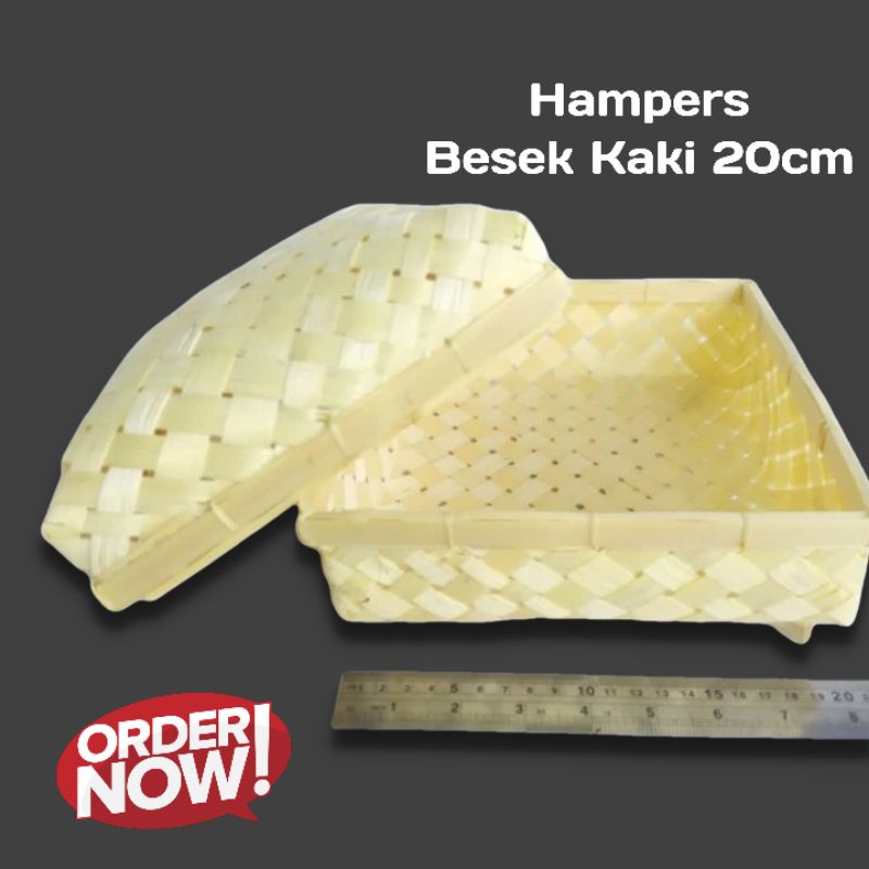 

Hampers besek kaki bambu diameter 20cm