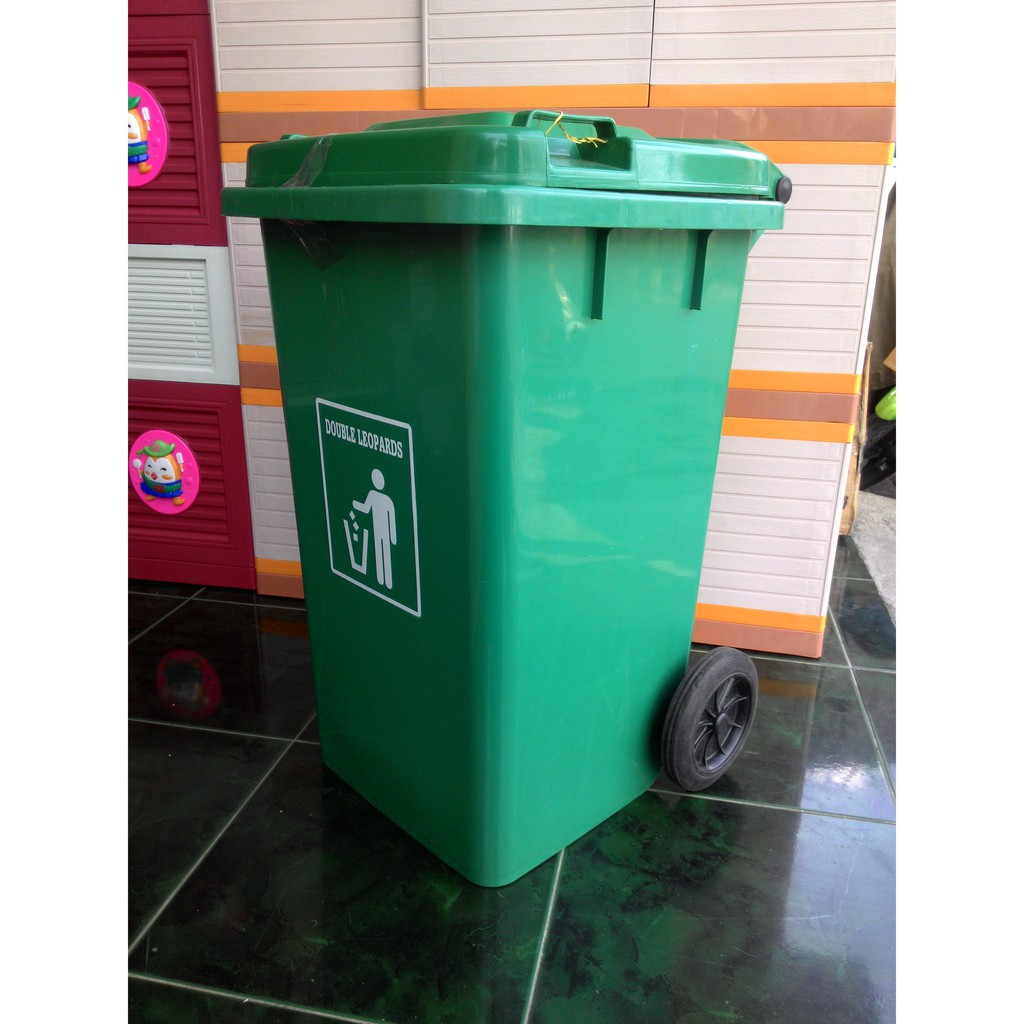 Tempat Sampah Besar / Tong Sampah Double Leopard Besar 100L