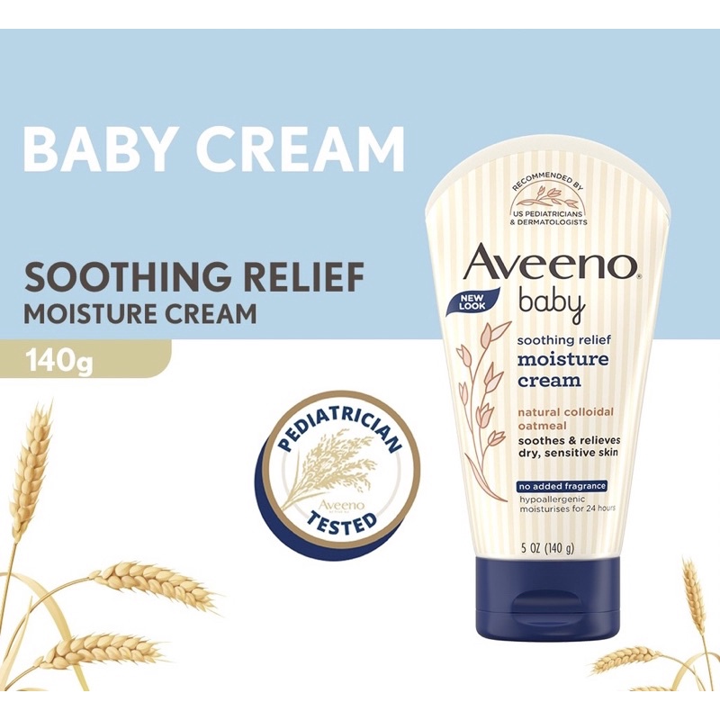 Aveeno Baby Soothing Relief Moisture Cream 140 g Pelembab Kulit Bayi