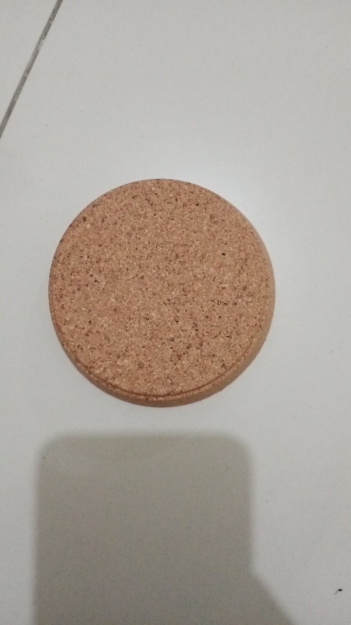 1bh Tempat Tatakan Gelas Mug Bahan Gabus 9cm Tatakan Mug 1 Bh