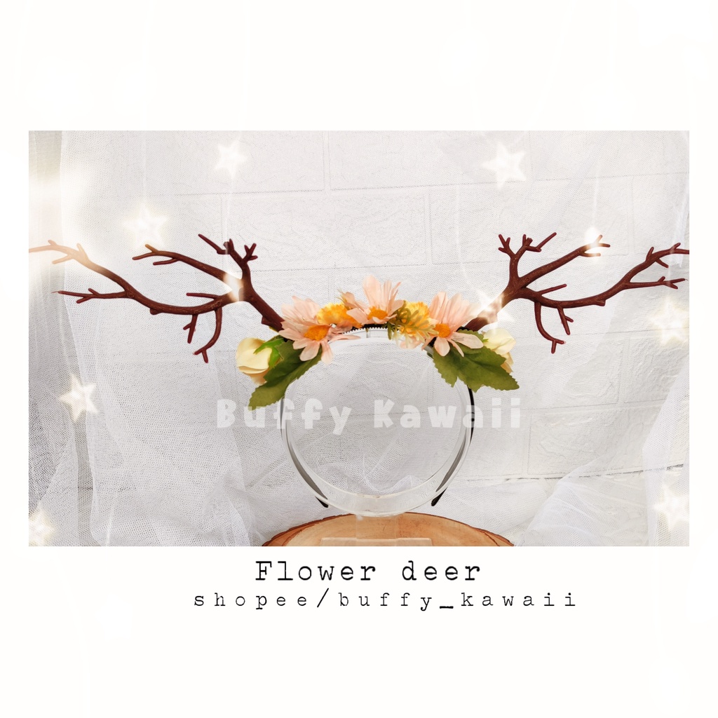 headband chirstmas bando rusa aesthetic flower winter summer cosplay