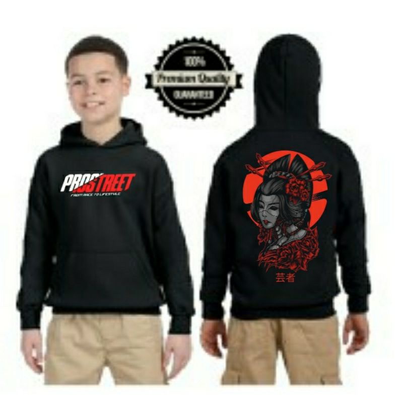 Hoodie Prostreet Geisha Anak Laki laki Usia 3_10 Tahun