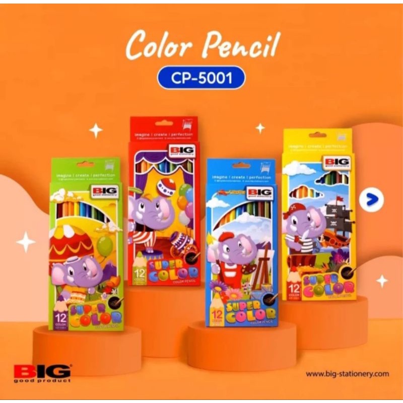 

Pensil Warna BIG isi 12 Panjang & Pendek